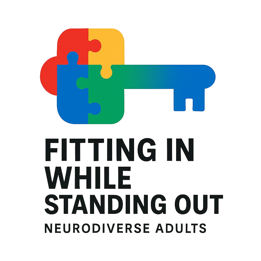 Fitting In While Standing Out - A colorful puzzle piece key